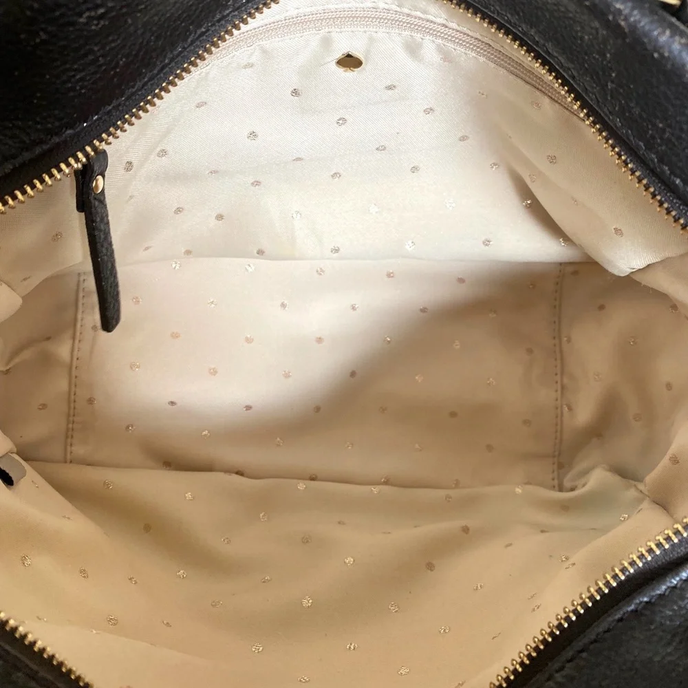 Kate Spade New York Gold Coast Elizabeth Black Leather Shoulder Bag - Picture 10 of 14